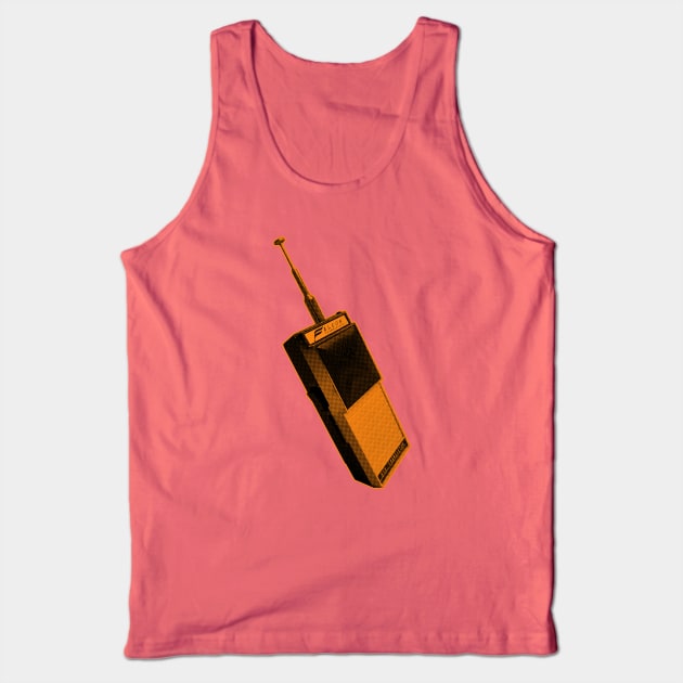 Walkie Talkie in Orange Tank Top by callingtomorrow